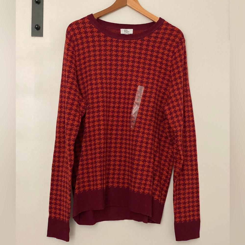 Brand new plaid sweater